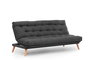 Atelier Del Sofa Saki - Sofá cama de 3 plazas Gris oscuro